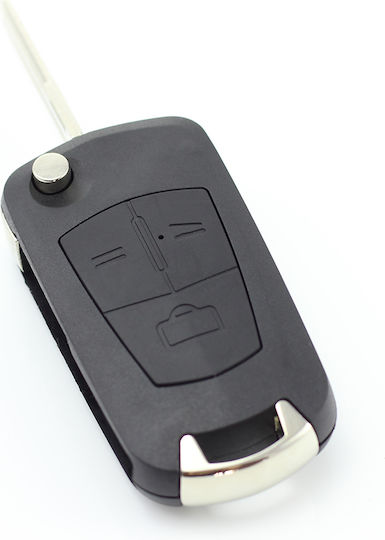 CarGuard Car Key Shell with Blade with 3 Buttons for Opel