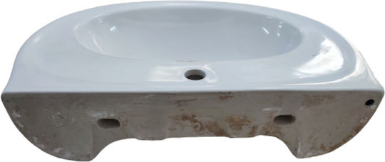 Incea Επικαθήμενος Νιπτήρας Πορσελάνης 65x50cm Πορσελάνη