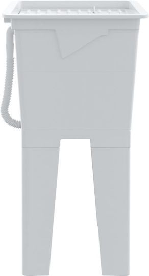vidaXL Επικαθήμενος Νιπτήρας Πορσελάνης 59x41cm Λευκός