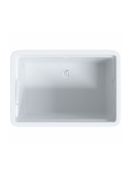 vidaXL Επικαθήμενος Νιπτήρας Πορσελάνης 59x41cm Λευκός