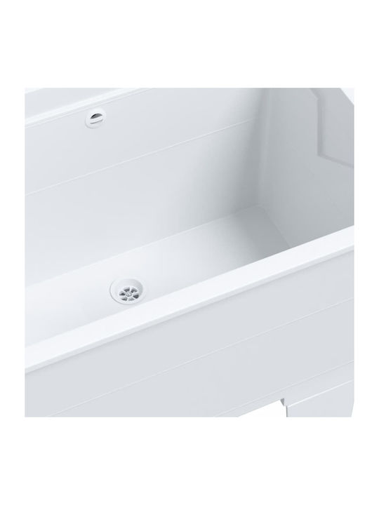 vidaXL Επικαθήμενος Νιπτήρας Πορσελάνης 59x41cm Λευκός