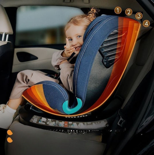 Lionelo Bastian One Scaun Auto pentru Copii i-Size cu Isofix Blue Navy
