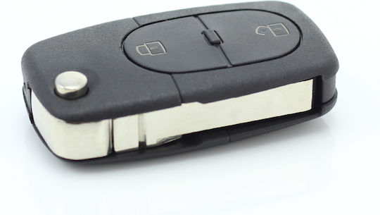 CarGuard Carcasă cheie auto cu lamă cu 3 butoane pentru Audi