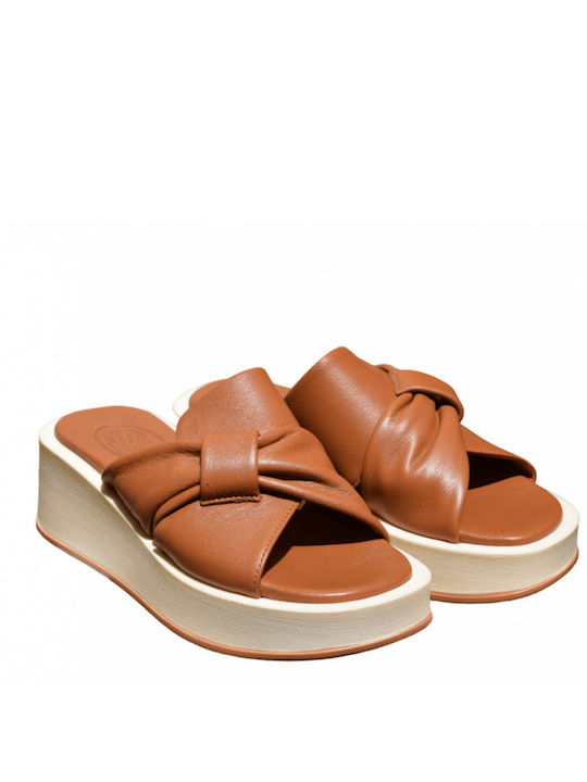 Sandale Casual Damă Din Piele Tabac Maro