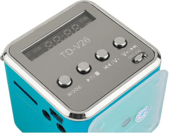 Bluetooth Speaker 3W with Radio and Battery Life up to 10 hours Blue AT06211