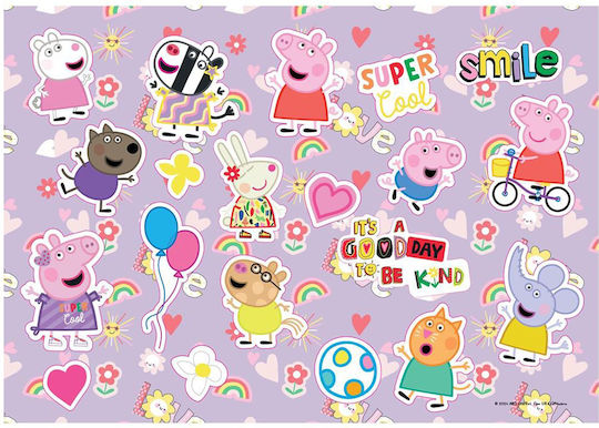 Μπλοκ Ζωγραφικής Peppa Pig 23x33 Εκ 40 Φύλλα Αυτοκόλλητα-στένσιλ