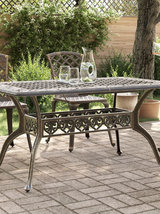 Tisch Stabil Bronze 150x90x72cm