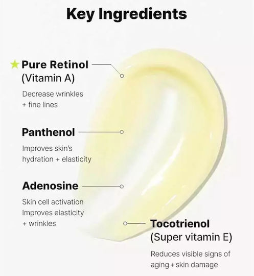 Cosrx The Retinol 0.1 Κρέμα Προσώπου Νυκτός για Σύσφιξη & Ακμή με Ρετινόλη & Πεπτίδια 20ml