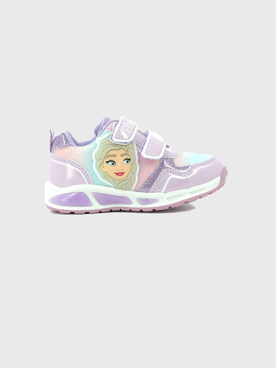 Disney Kids Sneakers with Scratch & Lights Lilac