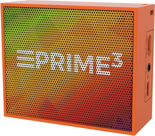 Prime3 Ηχείο Bluetooth 3W με Διάρκεια Μπαταρίας έως 4 ώρες Πορτοκαλί ABT02OR