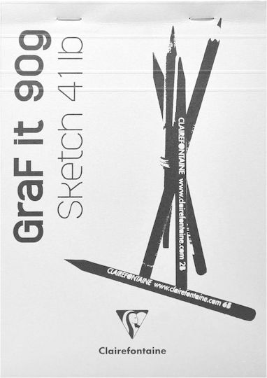 Clairefontaine Sketchbook Graf It Sketch Pad 10x15cm 80 Sheets