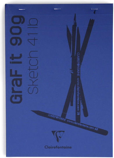 Clairefontaine Sketchbook Graf It Sketch Pad 10x15cm 80 Sheets