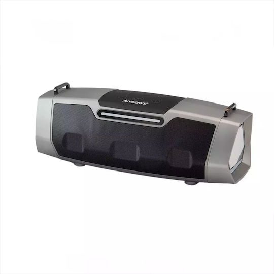 Andowl Ηχείο Karaoke με Ασύρματα Μικρόφωνα Qyx0817 Q-YX0817 Ασημί