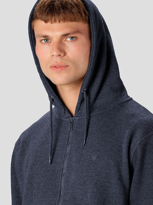 Marcus Men's Sweatshirt Jacket with Hood and Pockets Dark Blue