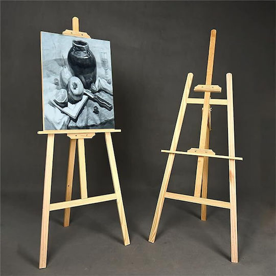 Easel din lemn Zola, reglabil pe lățime și unghi, pliabil, 170 x 56 x 75 cm