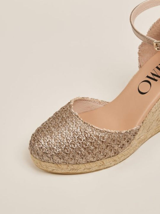 Gaimo Damenplattformen im Espadrilles-Stil Goldene