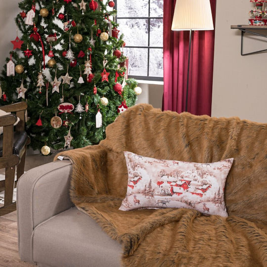 Teoran Christmas Decorative Rectangular Pillowcase 30x50cm