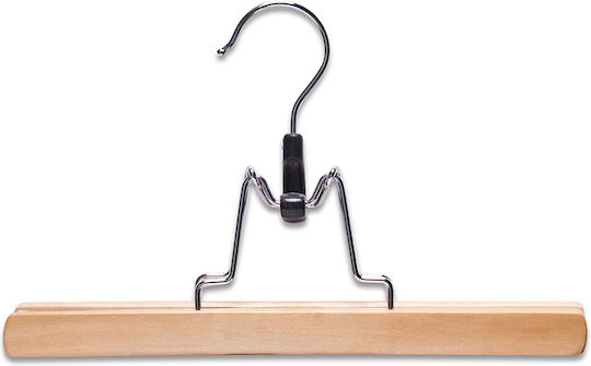 Zeller Wardrobe Hanger for Pants Wooden Beige 17111 3pcs