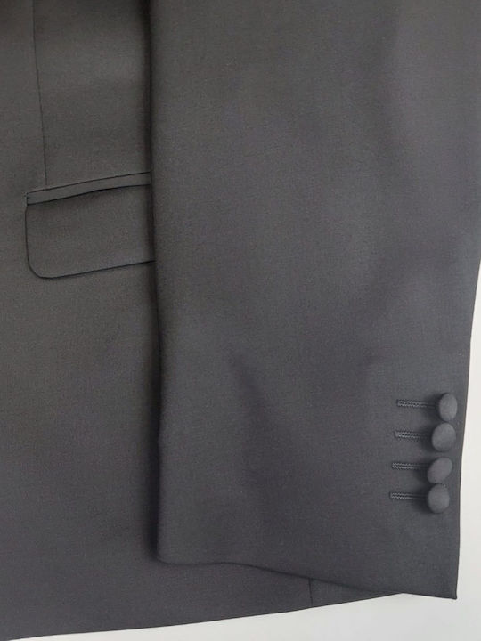 Herrenanzug mit Weste Black