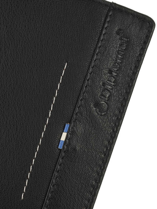 Leather Men's Wallet Classic with RFID Black