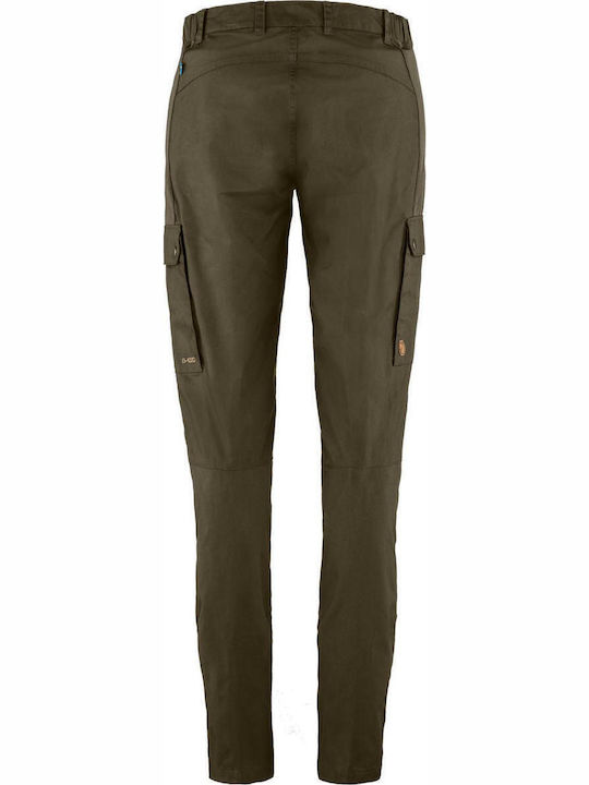 Fjallraven Stina Women's Hiking Long Trousers Green