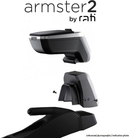 Rati Armster Car PU Armrest for Opel Corsa 2001-2012 Black