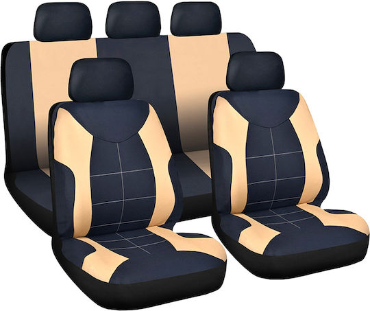 CarGuard Set Huse Auto Poliester Negru