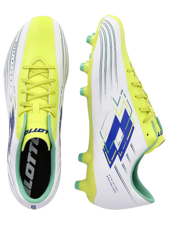 Lotto FG Low Football Shoes with Cleats White