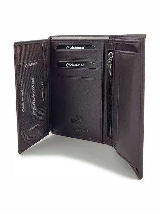 Leather Men's Wallet Classic Brown