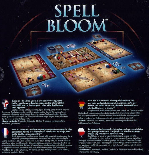 Board Game Spellbloom for 1-4 Players 12+ Years Old (EN) Brain Games