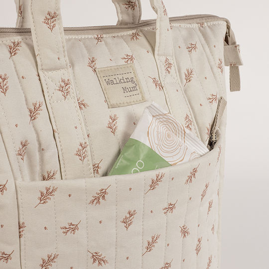 Walking Mum Shoulder Bag / Handbag Diaper Bag Mimosa Beige 36x26x12cm