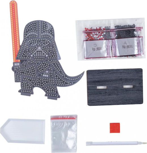 Craft Buddy Kids Arts Darth Vader Crystal Art Buddy Star Wars Series 1 Cbcafgr-sws001