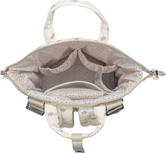 Walking Mum Shoulder Bag / Handbag Diaper Bag Mimosa Beige 36x26x12cm