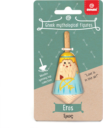 Svoora Wooden Top Greek Mythological Figure Eros