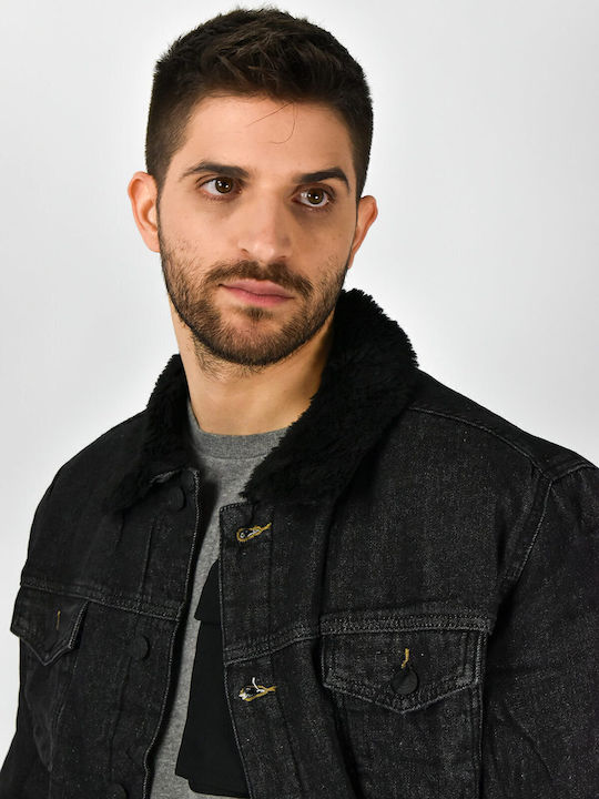 Denim Winter Jacket Black