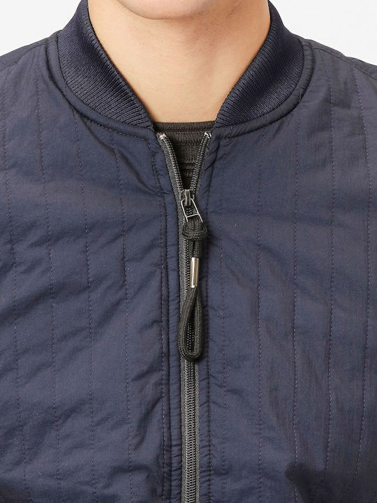 Ärmellos Jacke Puffer Marineblau