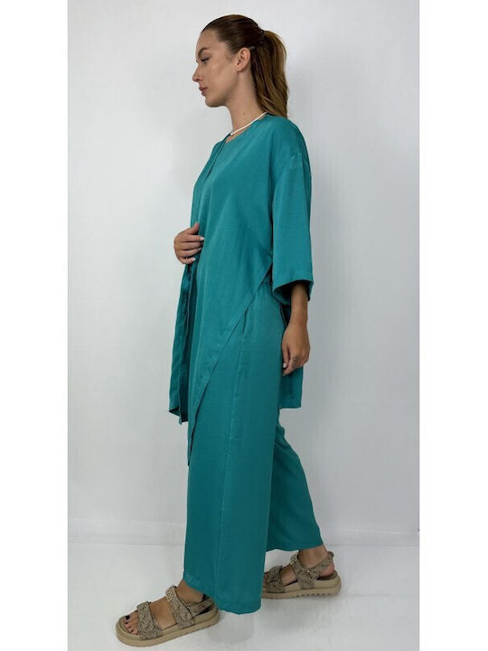 Moutaki Damen Kimono Petrol