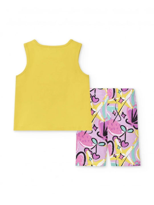 Tuc Tuc Kids Set with Leggings Summer 2pcs Yellow