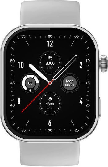 Zeblaze Btalk Plus Smartwatch with Heart Rate Monitor (Silver)