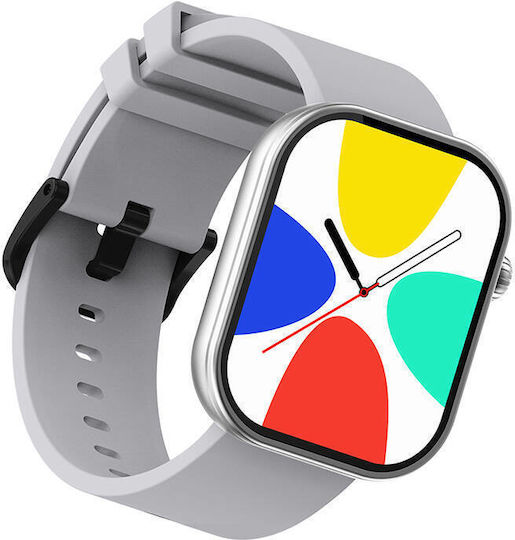 Zeblaze Btalk Plus Smartwatch with Heart Rate Monitor (Silver)