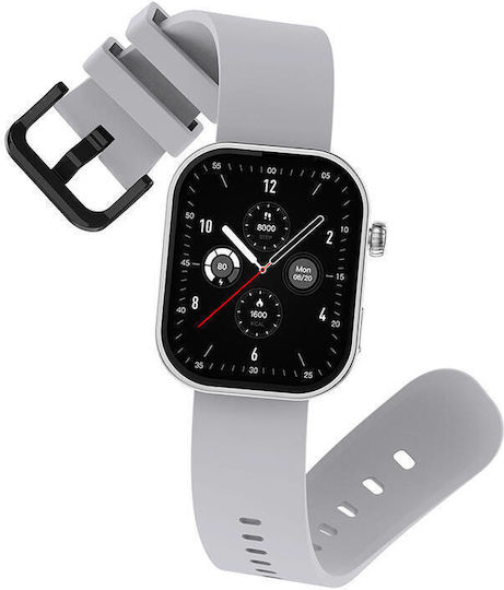 Zeblaze Btalk Plus Smartwatch with Heart Rate Monitor (Silver)
