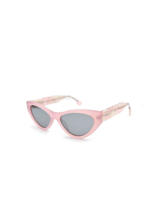 Gianfranco Ferre Women's Sunglasses with Pink Plastic Frame and Gray Polarized Lens GFF1417 003