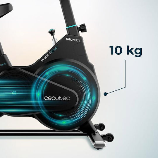 Cecotec DrumFit Indoor 10000 Ποδήλατο Spinning Μαγνητικό με Ροδάκια
