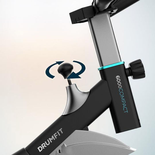 Cecotec DrumFit Indoor 6000 Compact Ποδήλατο Spinning Μαγνητικό με Ροδάκια