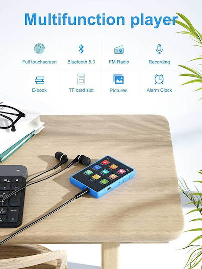 MECHEN M3 MP3 Player (32GB) with TFT Touch Screen 2.4" Blue