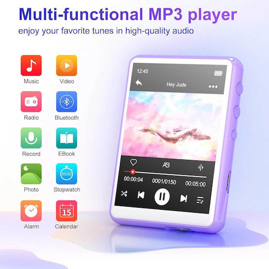 MECHEN M3 MP3 Player (64GB) with LCD / TFT Touch Screen 2.4" Purple