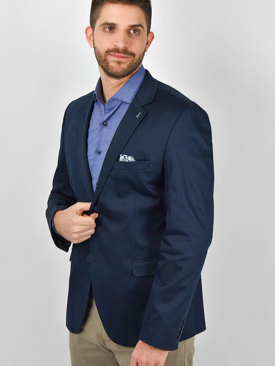 Men's Suit Jacket Slim Fit Blue
