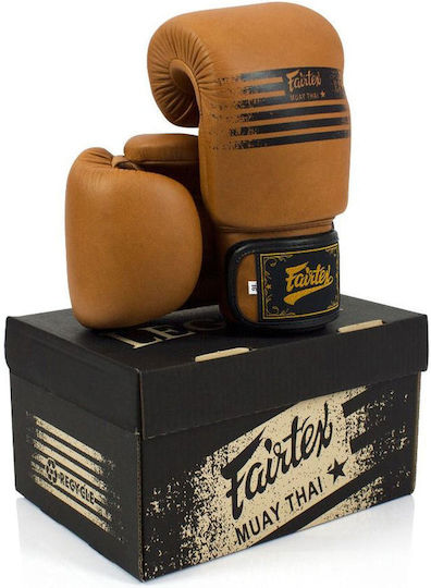 Fairtex BGV21 Γάντια Πυγμαχίας από Συνθετικό Δέρμα για Αγώνα Καφέ
