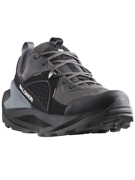 Salomon Elixir Men's Hiking Shoes Waterproof with Gore-Tex Membrane Black