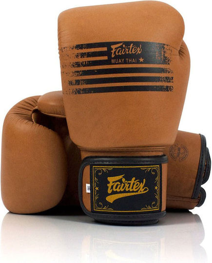 Fairtex BGV21 Γάντια Πυγμαχίας από Συνθετικό Δέρμα για Αγώνα Καφέ